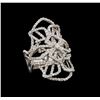 Image 1 : 14KT White Gold 1.11 ctw Diamond Ring