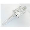 Image 2 : .84 ctw Certified Diamond Ring - 14KT White Gold
