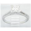 Image 4 : .84 ctw Certified Diamond Ring - 14KT White Gold