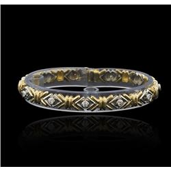 0.43 ctw Diamond Bracelet - 14KT Two-Tone Gold