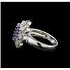 Image 3 : 14KT White Gold 1.73 ctw Tanzanite and Diamond Ring