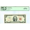 Image 1 : 1963 PCGS GN66PPQ $2 Red Seal Legal Tender Bank Note