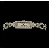 Platinum Longines Art Deco Diamond Ladies Wristwatch