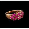 1.70 ctw Pink Tourmaline and Diamond Ring - 10KT Rose Gold