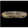 Image 2 : 14KT Yellow Gold 2.82 ctw Ruby and Diamond Bracelet