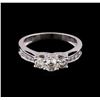 Image 2 : 0.60 ctw Diamond Ring - 14KT White Gold