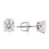 Image 2 : 1.20 ctw Diamond Stud Earrings - 14KT White Gold