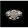 Image 2 : 14KT White Gold 0.69 ctw Diamond Ring