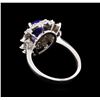 Image 3 : 2.54 ctw Tanzanite and Diamond Ring - 14KT White Gold
