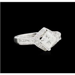 EGL USA Cert 1.92 ctw Diamond Ring - 18KT White Gold