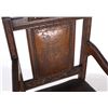 Image 3 : 19th Century Leather Upholstered Carved Chair