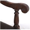Image 8 : 19th Century Leather Upholstered Carved Chair