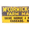 Image 2 : McCormick-Deering Sign From Cascade Montana c.1923