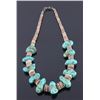 Image 1 : Navajo Turquoise & Discoidal Shell Necklace