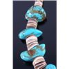 Image 4 : Navajo Turquoise & Discoidal Shell Necklace