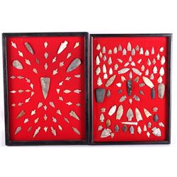 Pre-Historic Indian Arrowheads Spears & Artifacts