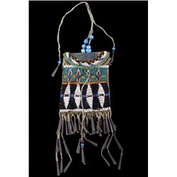 Kiowa Strike-A-Lite Beaded Bag 19th Century