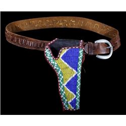 Sioux Beaded Colt SAA Holster & Belt 19th Century