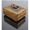 Image 1 : Eskimo Inuit Frog Totem Pine Needle Woven Box