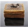 Image 3 : Eskimo Inuit Frog Totem Pine Needle Woven Box