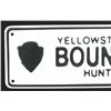 Image 2 : MINT Yellowstone National Park Boundary Line Sign