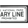 Image 4 : MINT Yellowstone National Park Boundary Line Sign