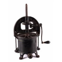 Antique Enterprise Cast Iron Sausage & Lard Press