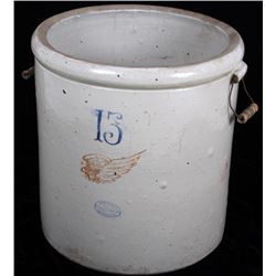 Red Wing 15 Gallon Crock Large Wing RARE