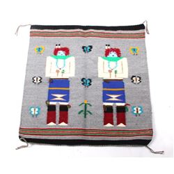 Navajo Yei Gray Mountain Trading Post Rug