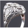 Image 3 : Edwardian Platinum Diamond Ring 1 Carat c. 1920’s