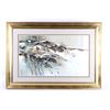 Image 8 : Morton E. Solberg Print "Horse In Winter" Framed