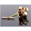 Image 1 : 14K Gold and Diamond Tie Tack