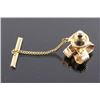 Image 7 : 14K Gold and Diamond Tie Tack