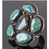 Image 2 : Navajo Sterling Silver & Turquoise Cuff Bracelet
