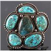 Image 3 : Navajo Sterling Silver & Turquoise Cuff Bracelet