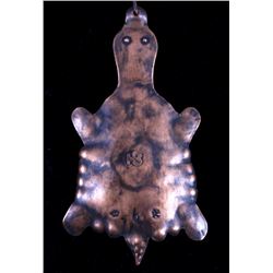 Hudson Bay Copper Turtle Effigy Necklace 1800-1850