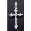 Image 1 : 10K Gold and Diamond Cross