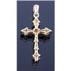 Image 5 : 10K Gold and Diamond Cross