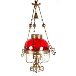 Lewistown Brothel Red Light District Hanging Lamp