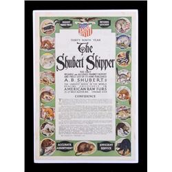 1921 Shubert Fur Advertising Poster