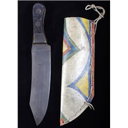 Sioux Parfleche Sheath & Jukescoul Bowie Knife