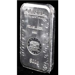 Geiger Security Line 999 Fine Silver Bar 501.6G