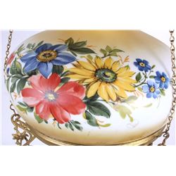 Antique Victorian Hanging Kerosene Lamp