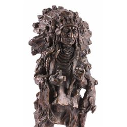 Gary Schildt Sitting Bull Bronze Sculpture