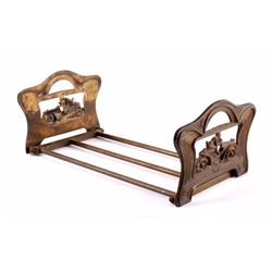Art Nouveau Cast Iron Book Stand