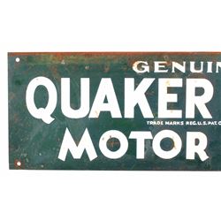 Quaker State Motor Oils Advertising Sign