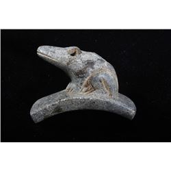 Cherokee Frog Effigy Pipe c.1800-1900 w/ COA