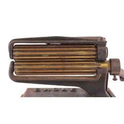 Antique Cast Iron & Brass Eagle Fluter Iron