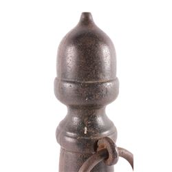 Antique Cast Iron Acorn Horse Hitching Post