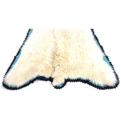Goat Hide Felt Mounted Rug